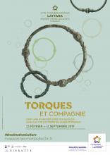 La nouvelle exposition "Torques et Compagnie. Cent ans d'archéologie des Gaulois dans les collections du musée d'Épernay" sera présentée du 23 février et jusqu'au 2 septembre 2019 au Site archéologique Lattara-musée Henri Prades de Montpellier Méditerranée Métropole.